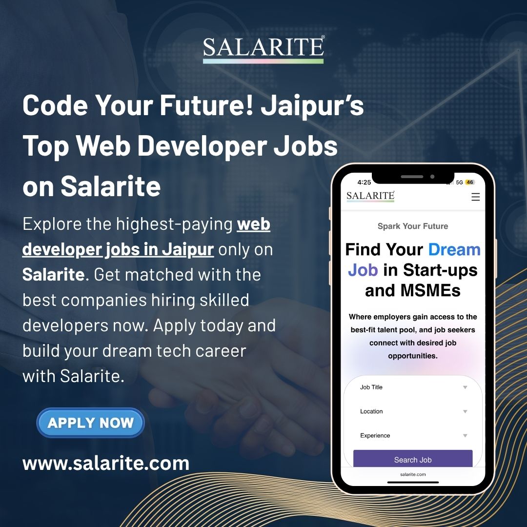 Code Your Future! Jaipur’s Top Web Developer Jobs on Salarite